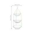 thumbnail image 4 of Cesta colgante de alambre de 3 niveles, cesta de acero inoxidable, frutero, soporte de exhibición para verduras, 4 of 7