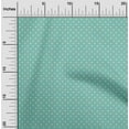 thumbnail image 2 of oneOone Silk Tabby Dusty Teal Green Fabric Polka Diy Clothing Quilting Fabric Print Fabric By Yard 42 Inch Wide, 2 of 6