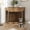 Natural Walnut, variant on LuckyNote 44.6" Corner MDF Dog Crate Furniture for Small/Medium Dogs, Decorative Dog Kennel End Table with Fluted Drawer Storage, Modern Space-Saving Dog Cage Cabinet, Natural Walnut