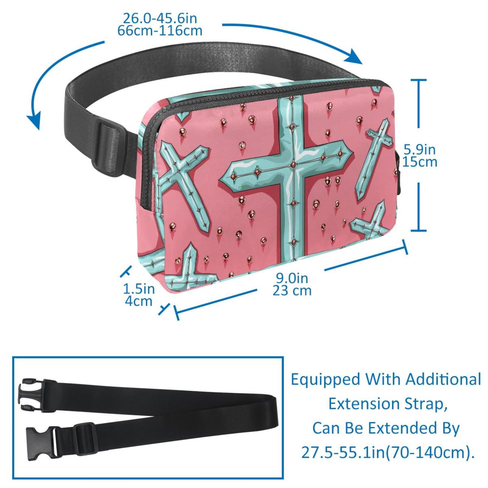 Easter Lightweight Adjustable Crossbody Bag with Extension Strap - Unisex Waist Pack Fanny Pack