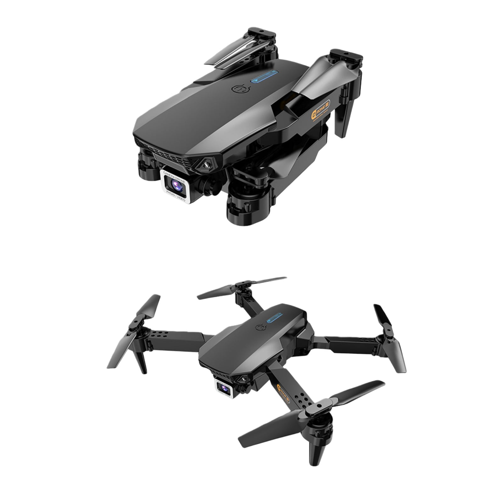Ourlife Dual Camera Drone with 2.4" Screen Remote, 1000mAh Rechargeable Battery HD RC Quadcopter with Live View Display for Beginners & Adults,Black.