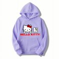thumbnail image 1 of Sanrio-Sudadera con capucha de Hello Kitty para mujer, ropa bonita 3D con estampado de dibujos animados, moda de primavera y otoño, 2000s, y2k, 1 of 7