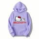 thumbnail image 1 of Sanrio-Sudadera con capucha de Hello Kitty para mujer, ropa bonita 3D con estampado de dibujos animados, moda de primavera y otoño, 2000s, y2k, 1 of 7