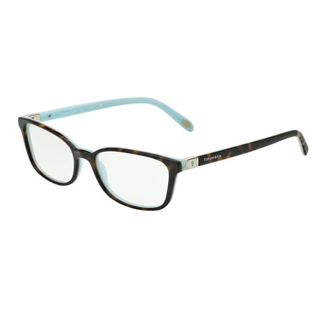 Tiffany Optical 0TF2094 Full Rim Square Womens Eyeglasses - Size 52 (Havana/Blue / Clear Lens)