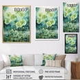 thumbnail image 4 of Designart "Green Dandelion composition II" Floral Floater Framed Canvas Art Print, 4 of 7