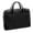 Black, variant on McKlein HARPSWELL, Dual Compartment Laptop Briefcase, Nano Tech-Light Nylon with Leather Trim, Navy (18567)