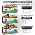 thumbnail image 3 of FIIOEOY Extra Large Toy Box, Collapsible Storage Organizer with Lids, Sturdy Dinosaur Toy Chest for Boys Girls, 40"x16"x16" Kids Storage Bin Box Baskets for Living Room, Playroom, Bedroom, Nursery, 3 of 7