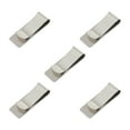 thumbnail image 1 of Shisuyan Metal Banknote Clips Stainless Steel Clip Silver 5Pack 2.2X0.8X0.4In, 1 of 9