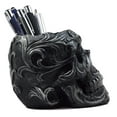 thumbnail image 4 of Ebros Set of 2 Tribal Tattoo Floral Skulls Stationery Pen Holder Desktop, 4 of 7