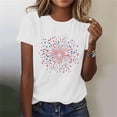 thumbnail image 7 of Zynoxe Womens T Shirts Independence Day Patriotic Short Sleeve Graphic Tees Casual Round Neck Going Out Summer Tops Tee (#01 White,L), 7 of 7