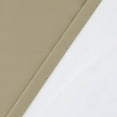 thumbnail image 4 of 2 Piece 100% Blackout Rod Pocket Window Panel Curtain Drape Set 52"W x 63"L, Taupe, 4 of 4