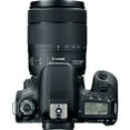 thumbnail image 3 of Canon EOS 77D DSLR Camera with 18-135mm is USM Lens + UV FLD CPL Filter Kit + Wide Angle & Telephoto Lens + Camera Case + Tripod + Card Reader - Intl Model, 3 of 6