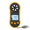CALIDAKA Handheld Air Temperature Anemometer Measuring Instrument Tool Wind Speed Meter