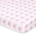thumbnail image 2 of The Peanutshell Drap de Berceau Éléphants Roses et Hearts Ensemble de 2, 2 of 5