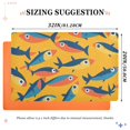 thumbnail image 6 of Yayeee Doormat for Indoor Entrance 32" x 20" Non Slippery Floor Rug, Yellow Sardines Pattern, 6 of 8