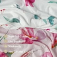 thumbnail image 6 of Gllquen Baby Bassinet Sheets 2-Pack Set for Newborn Infants Baby Boys Girls 32"X16", Pink Floral, 6 of 8