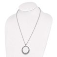 thumbnail image 3 of Silver Polished D.C Circle Pendant Necklace, 3 of 3
