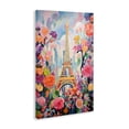 thumbnail image 2 of Stupell Industries Modern Eiffel Tower Surrounded By Florals Canvas Art, 16 x 24, by Creative Studio, 2 of 8