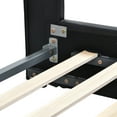thumbnail image 5 of Amolife Queen Size Black Bed Frame with Iron Piece Adjustable Headboard, 5 of 6