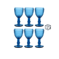 thumbnail image 4 of Juego de 6 copas Lucca Azul Marino, 4 of 5