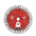 thumbnail image 1 of goowrom Christmas Santa Clause/ Snowman/ Elk Print Tree Skirt Decorative Tools, 1 of 7