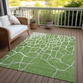 thumbnail image 6 of Addison Rugs Chantille Indoor/Outdoor Transitional Squares Green Washable Rectangle Rug, 9' x 12', 6 of 6