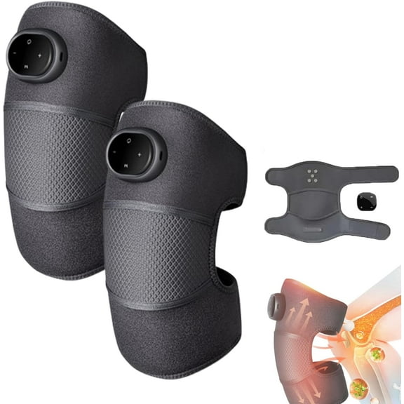 Knee Relieve - 2025 knee Cordless Massager, Knee Relief Massager, 3 Modes & 5 Temp Levels, Knee Massager for Joint Comfort & Pain Relief(2pcs)