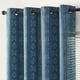 thumbnail image 1 of Cortinas Jinchan Blackout de 90 pulgadas de largo, estilo bohemio, blanco/azul, geométricas, 1 of 7