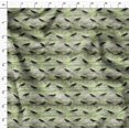 thumbnail image 4 of Soimoi Green Poly Georgette Fabric Crow Bird Decor Fabric Printed Yard 42 Inch Wide, 4 of 6