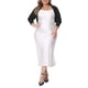 thumbnail image 2 of Cárdigan Plus Size Agnes Orinda para Mujeres, Chaquetas de Manga Larga, Abierto Frontal, Cárdigans Cortos 3X Negro, 2 of 6