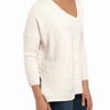 Womens Sweater Marled Blush Plus V-Neck Pullover 3X