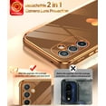 thumbnail image 7 of LeYi for Samsung Galaxy A54 5G Case with Tempered Glass Screen Protector 2 Pack, Brown, 7 of 7
