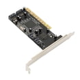 thumbnail image 4 of PCI Card, PCI To 4 Port  Card, 4 Independent Serial ATA Channels, 1.5Gbps Fast Transfer PCI  Controller, For Desktop Computer HDD SSD, 4 of 8