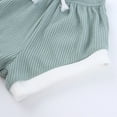 thumbnail image 6 of Infant Summer Clothes Solid Short Sleeve Casual T-Shirt Tops + Shorts Pants Girl 2 Piece Outfits Girls Outfits Size 6-9 Months Cute&nbsp;Girl&nbsp;Clothing, 6 of 8