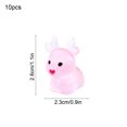 thumbnail image 3 of Ouuluon Set of 10 Luminous Reindeer Figurines, Glow in Dark Resin Tabletop Ornaments for Christmas Party Decor, 3 of 6