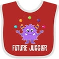 thumbnail image 3 of Inktastic Juggling Monster Future Juggler Boys or Girls Baby Bib, 3 of 4