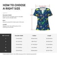 thumbnail image 5 of Naloa Dinosaur In Space Print T-Shirts Short Sleeve V Neck Tees for Women Fashion Tops Trendy Lightweight Soft Casual Summer Outfits Clothes, 5 of 5
