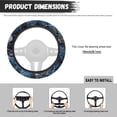 thumbnail image 6 of Uorisanigo Camo Car Steering Wheel Protector Branches Steering Wheel Cover for Most Vehicle Easy to Install 15 Inch Car Wheel Cover with Elastic Edge Soft Car Accessories Gift for Birthday, 6 of 8
