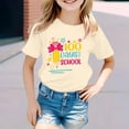 thumbnail image 2 of T-Shirts pour Petites Filles Mode Décontractée Imprimé Col Rond Manches Courtes Ample Vêtements pour Enfants Taille 6-7T, 2 of 4
