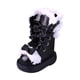 thumbnail image 1 of Botas de invierno a escala 1:4, elegantes disfraces femeninos, zapatos para colección, flexibilidad. negro, 1 of 9