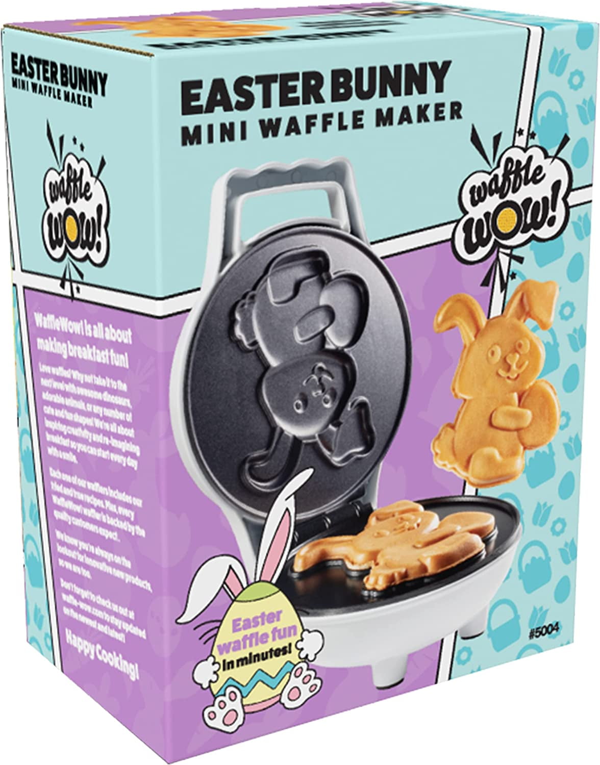 Cucinapro Easter Bunny Mini Waffle Maker - Make Holiday Breakfast Special  For Kids & Adults With Cute Bunny Waffles Or Pancakes - Individual 4 Inch :  Target