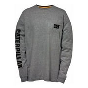 Summit Resource International 254091 CAT Long Sleeve Trademark T-Shirt, Dark Heather Gray - Medium