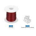 thumbnail image 3 of Cuerda de alambre Uxcell de 100 pies (30 m) de cable de acero inoxidable 304 recubierto de vinilo con 10 piezas de manguitos de aluminio rojos, 3 of 7