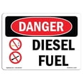 thumbnail image 1 of SignMission OS-DS-A-1218-L-1122 12 x 18 Po Signe de Danger OSHA - Carburant Diesel, 1 of 1