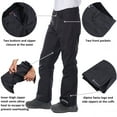 thumbnail image 3 of Alpine Swiss Mens Waterproof Ski Snowboarding Pants Insulated Winter Snow Pants, 3 of 7