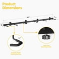thumbnail image 4 of monTEK 6-Bike Wall Mount Garage Rack, Adjustable Heavy-Duty Steel Bike Storage, 78.5 in Rail, Supports Up to 330 lb, Space-Saving Indoor Bicycle Rack, 4 of 10