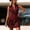 Wine Red, variant on Morttic Women's Fringe Trim Sleeveless Bodycon Dress – Half Zip Front, Western Boho Style, Solid Color Summer Outfit Light Brown,S