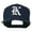 Navy, variant on Old English K Embroidered Flat Bill Cap - Black OSFM