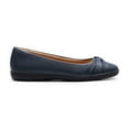 thumbnail image 2 of BURUDANI Women’s Round Toe Ballet Flats Slip-On Flat Low Heels Dress Work Shoes For Ladies with Arch SupportNavy Size 8, 2 of 8