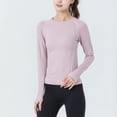 thumbnail image 1 of Traje de fitness de temperamento para otoño e invierno, manga de entrenamiento, manga larga, para correr, traje de yoga para mujer, 1 of 6